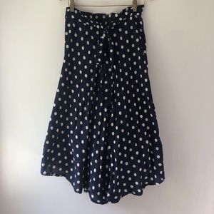 Anthropology midi polka dot skirt- Porridge